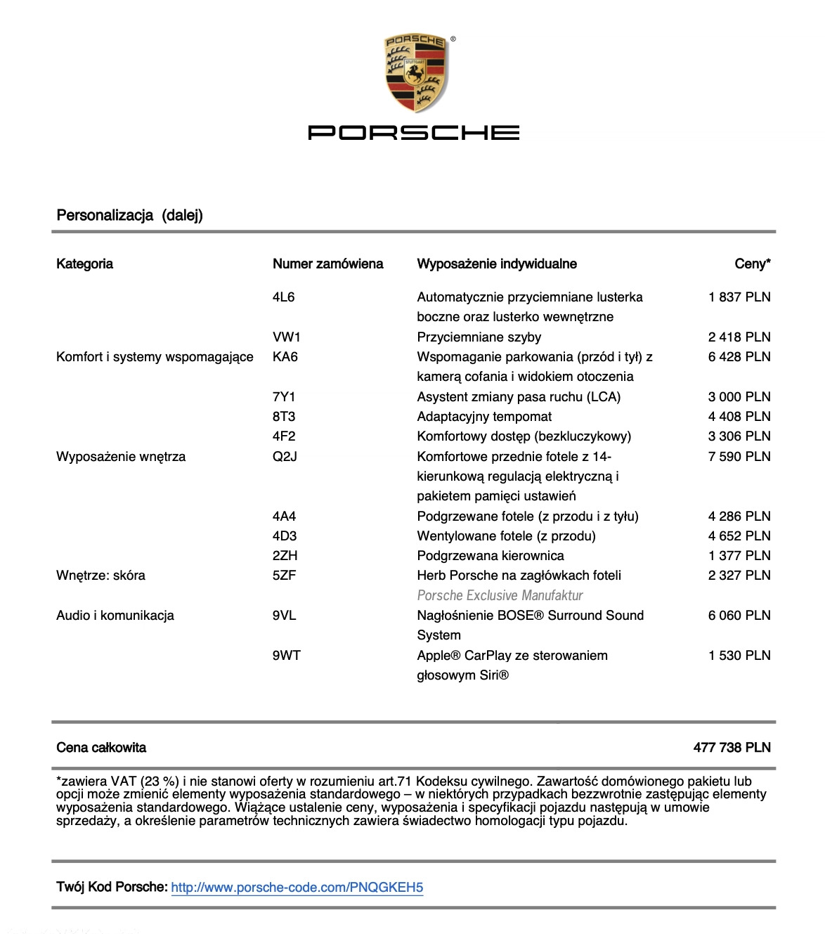 Porsche Macan cena 369000 przebieg: 49000, rok produkcji 2021 z Grudziądz małe 37